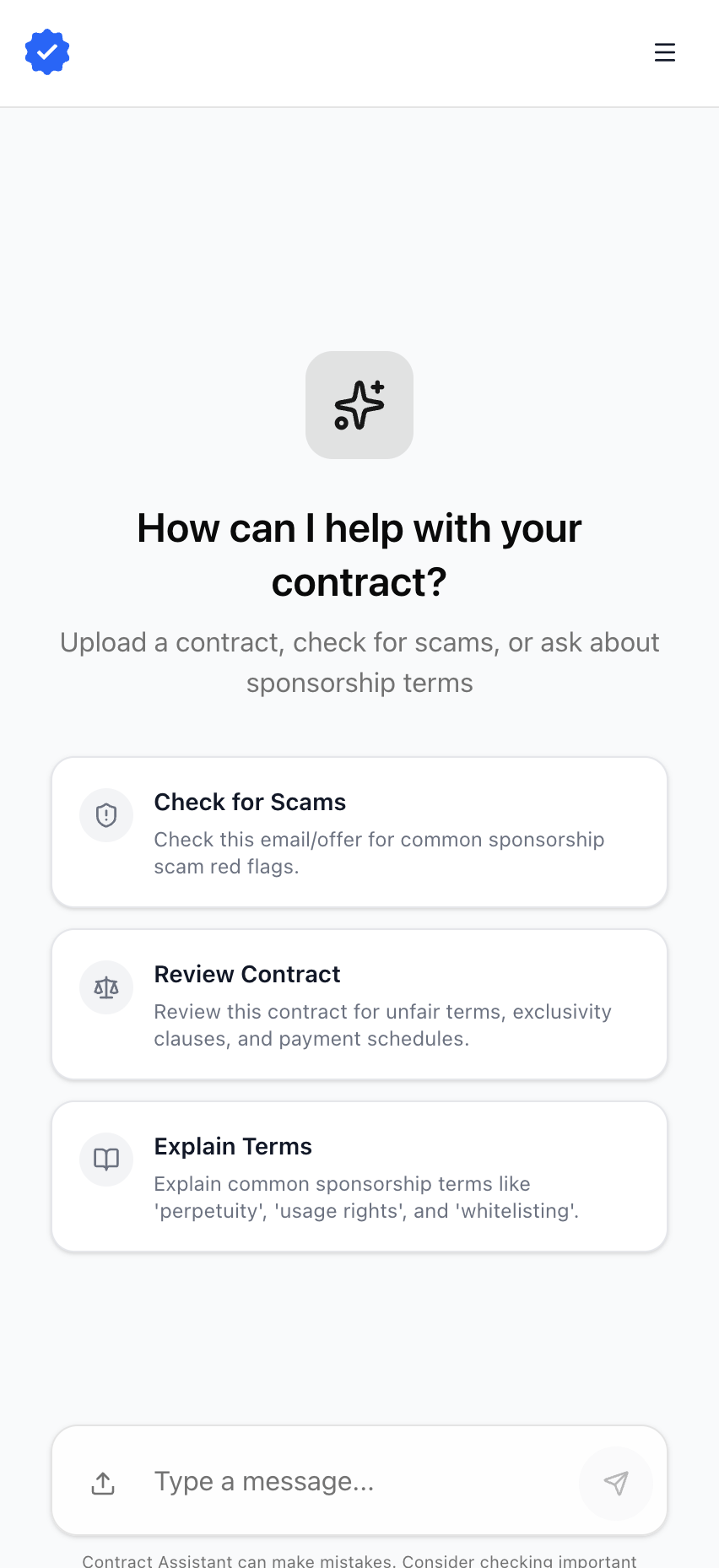 SponsorBase UI Screen 3
